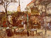 Vincent Van Gogh Terrace of the Cafe on Montmartre oil painting reproduction